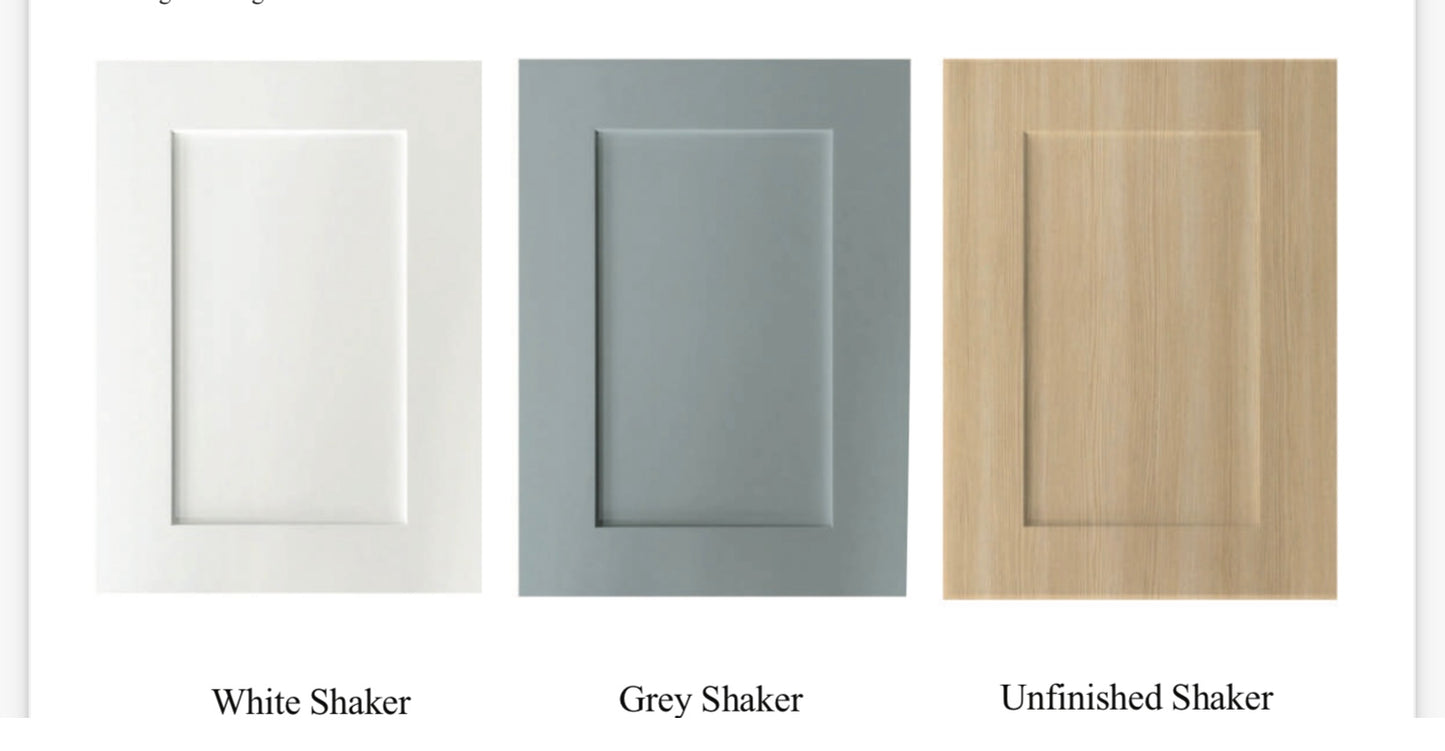One Drawer Base Waste Bin 18 Cabinet – Shaker Style