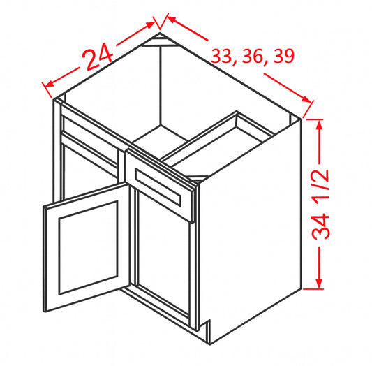 Blind Corner Base Cabinets– Shaker Style