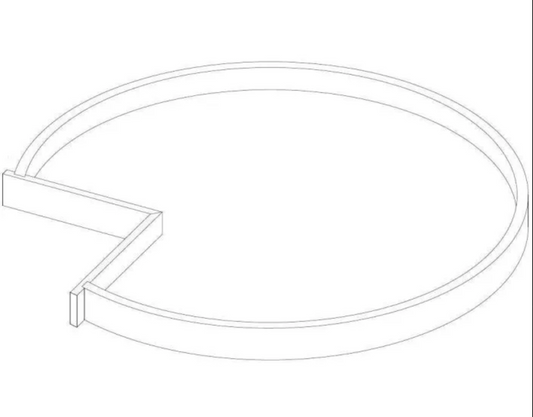 Lazy Susan Wood Tray